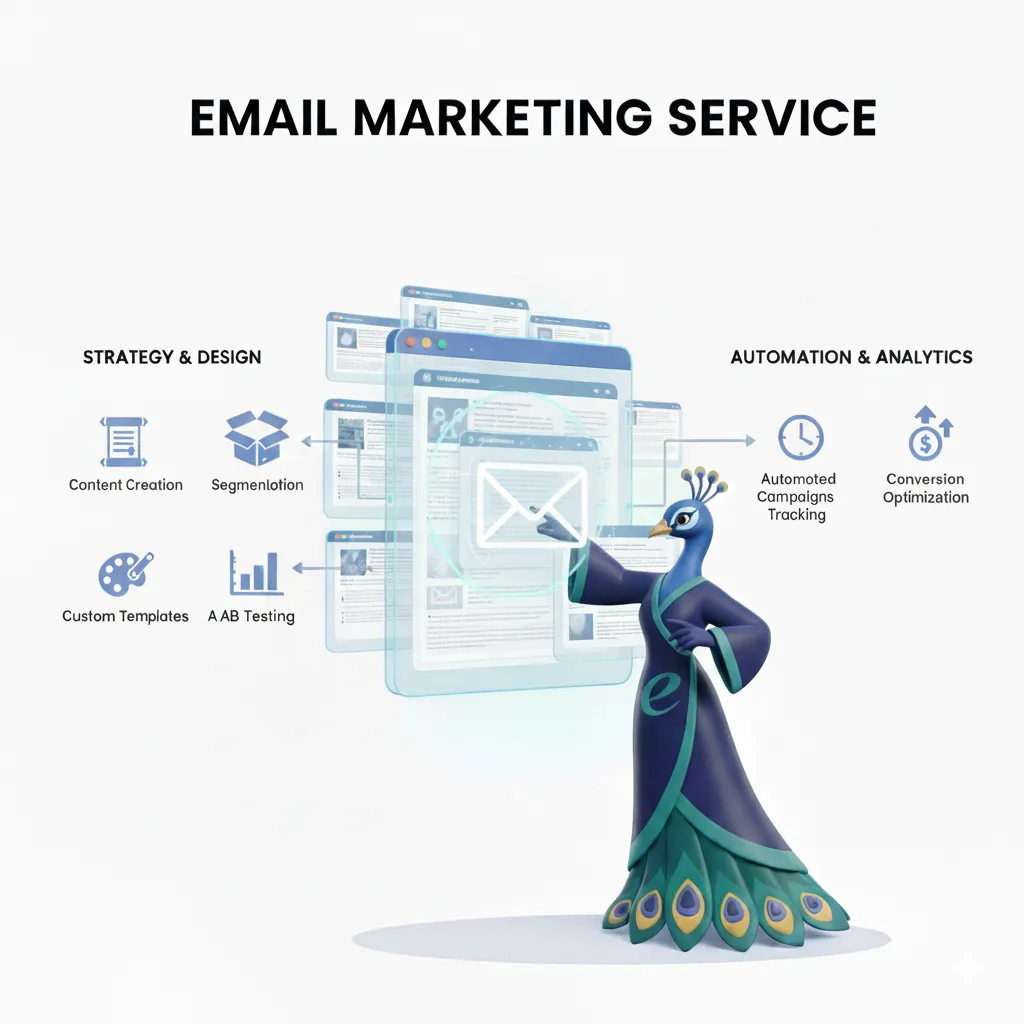 Email marketing dashboard showing campaign results